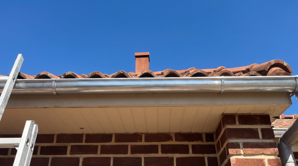 Gutter clean after